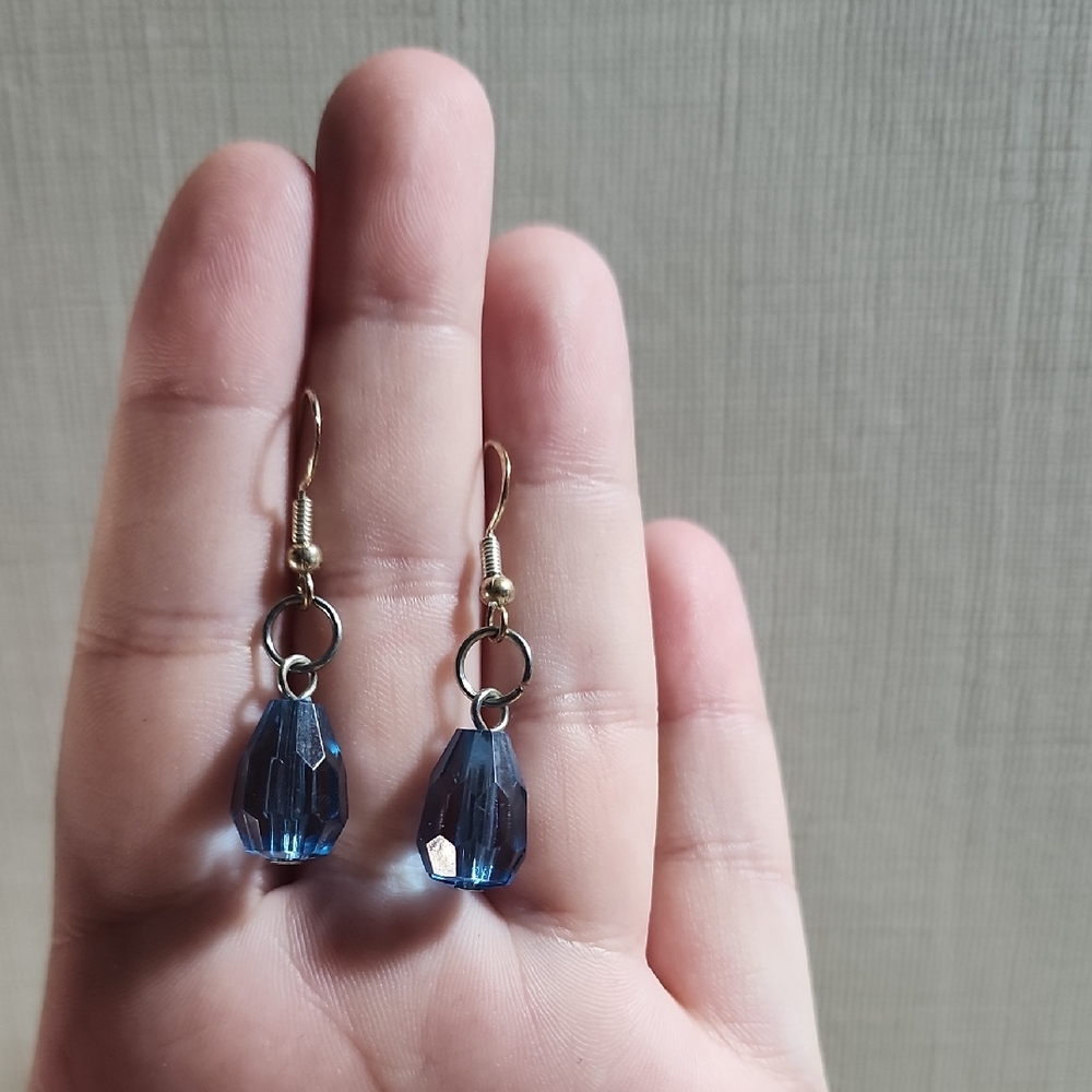 Blue Drop Earrings